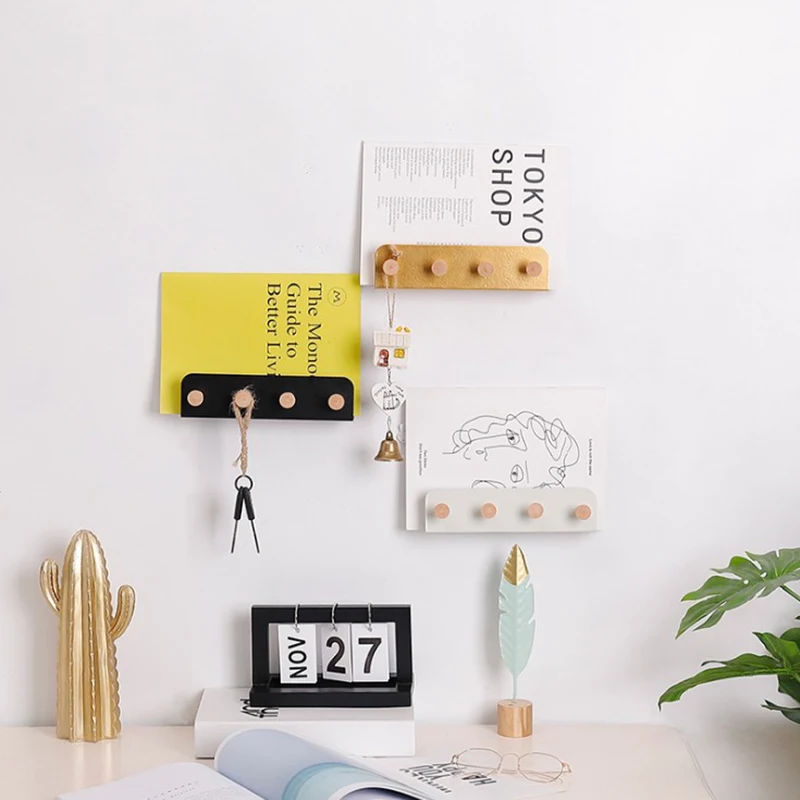 

Decorative Hook For key Simple Wall Iron Storage Rack For Book Glasses Organizer Hat Bag Jewelry Hook Home Decor Clothes Holder