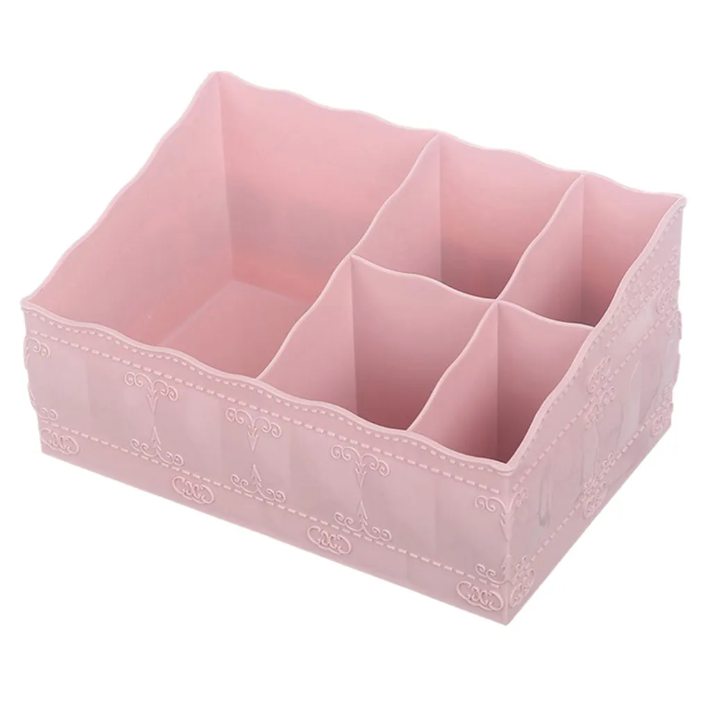 

Makeup Skin Care Products Plastic Compartment Storage Dressing Table Storage Rack Desk Office Storage Box