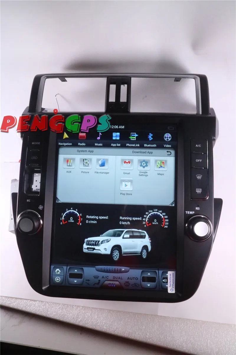 Tesla style 2 din Android 7,1 Автомобильная Радио Стерео gps навигация для TOYOTA Land Cruiser Prado 150 2010-2013 без DVD плеера головное устройство