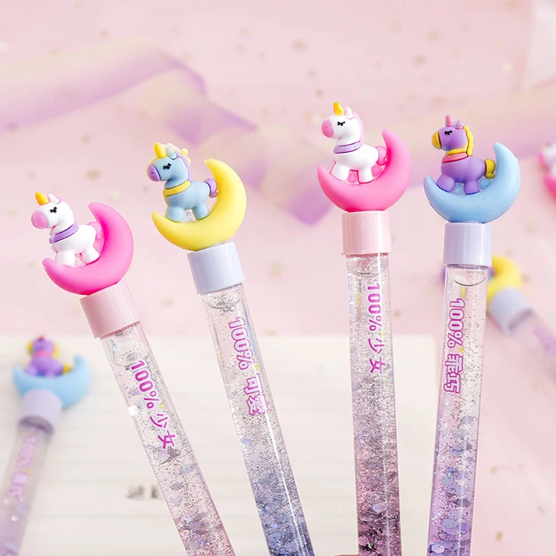 Kawaii Moon гелевая ручка с единорогом творческая волшебная палочка кристаллами и