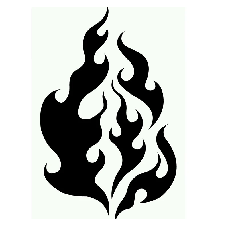Sticker Window Motorcycle Vinyl Car Truck Door Bumper Wall Van Flame Lion Decal