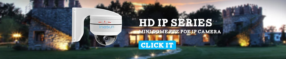 Inesun Открытый PoE PTZ IP камера безопасности 5MP супер HD 2592x1944 4X оптический зум PTZ камера 120ft ИК ночного видения IP66 водонепроницаемый