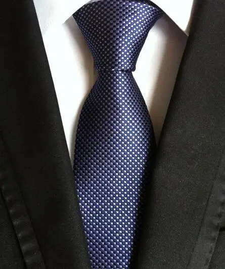 Желтый фиолетовый зеленый красный синий белый мужской деловой галстук формальный полосатый 8 см жаккард Свадебный галстук узкий классический галстук - Цвет: LUC-34