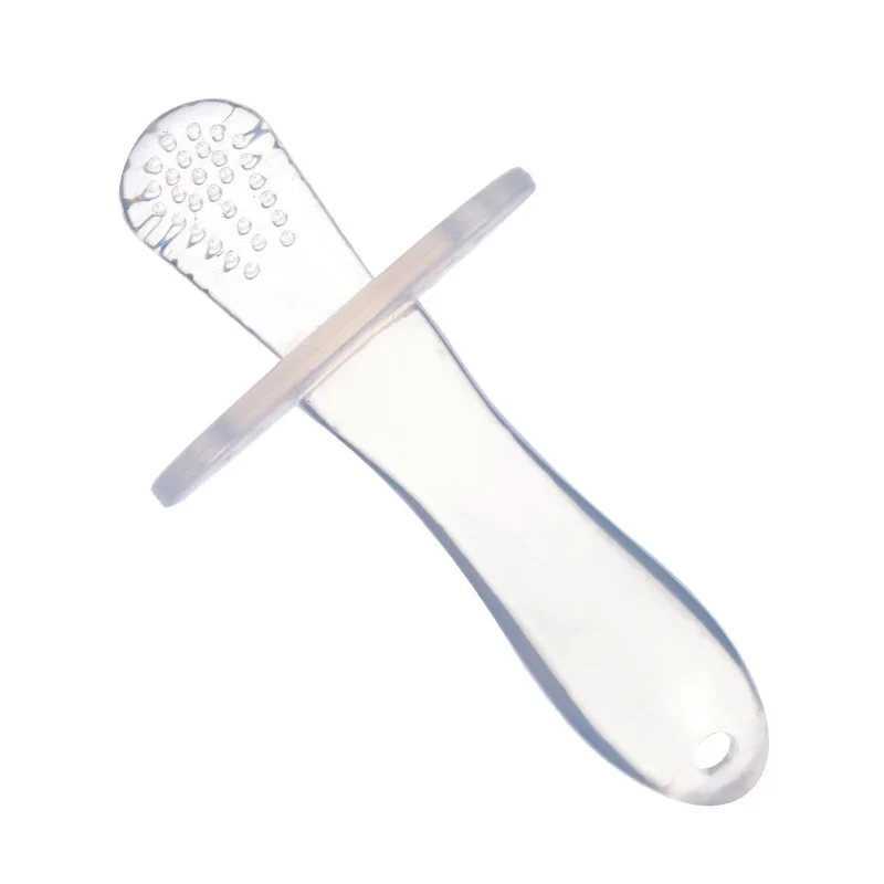 Мягкий Силиконовый грызунок для младенцев, одноцветная детская молярная палка для зубов