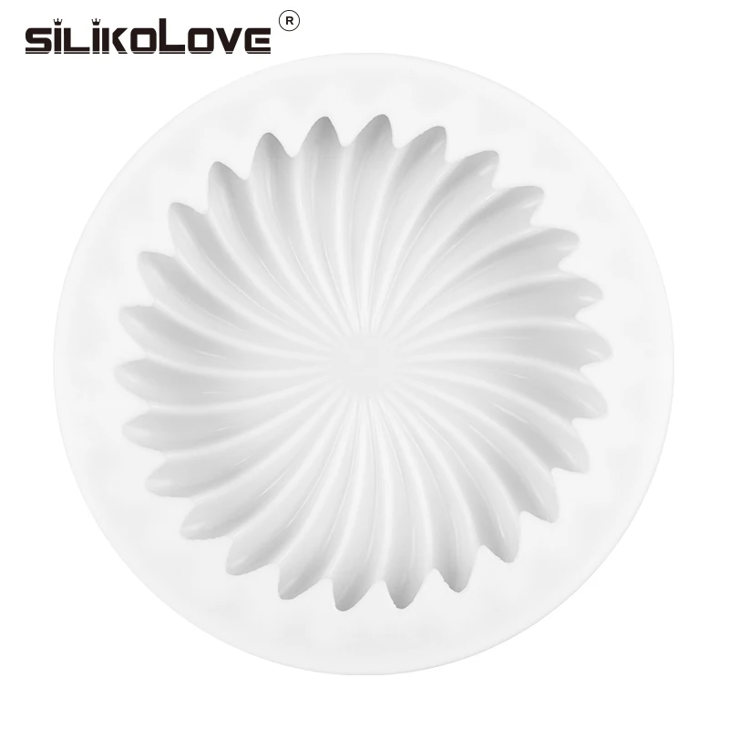Силиконовая Круглая силиконовая форма для тортов SILIKOLOVE спиральные формы выпечки