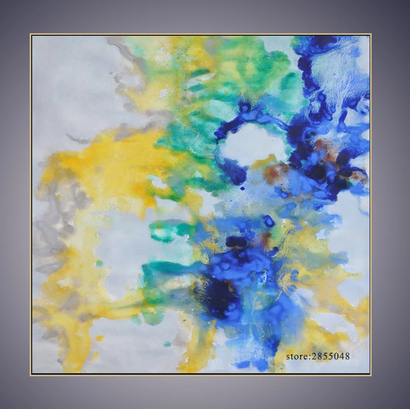 Besar Kontemporer Tangan Dicat Lukisan Minyak Bumi Nada Kota Besar Kontemporer Tangan Dicat Lukisan Minyak Bumi Nada Kota