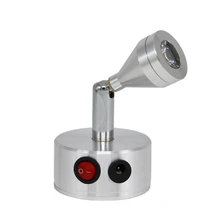 Настенный светильник для шкафа, портативная перезаряжаемая лампа с аккумулятором, 1 Вт 3 Вт Беспроводная витрина с акцентом, боковой подвесной точечный светильник