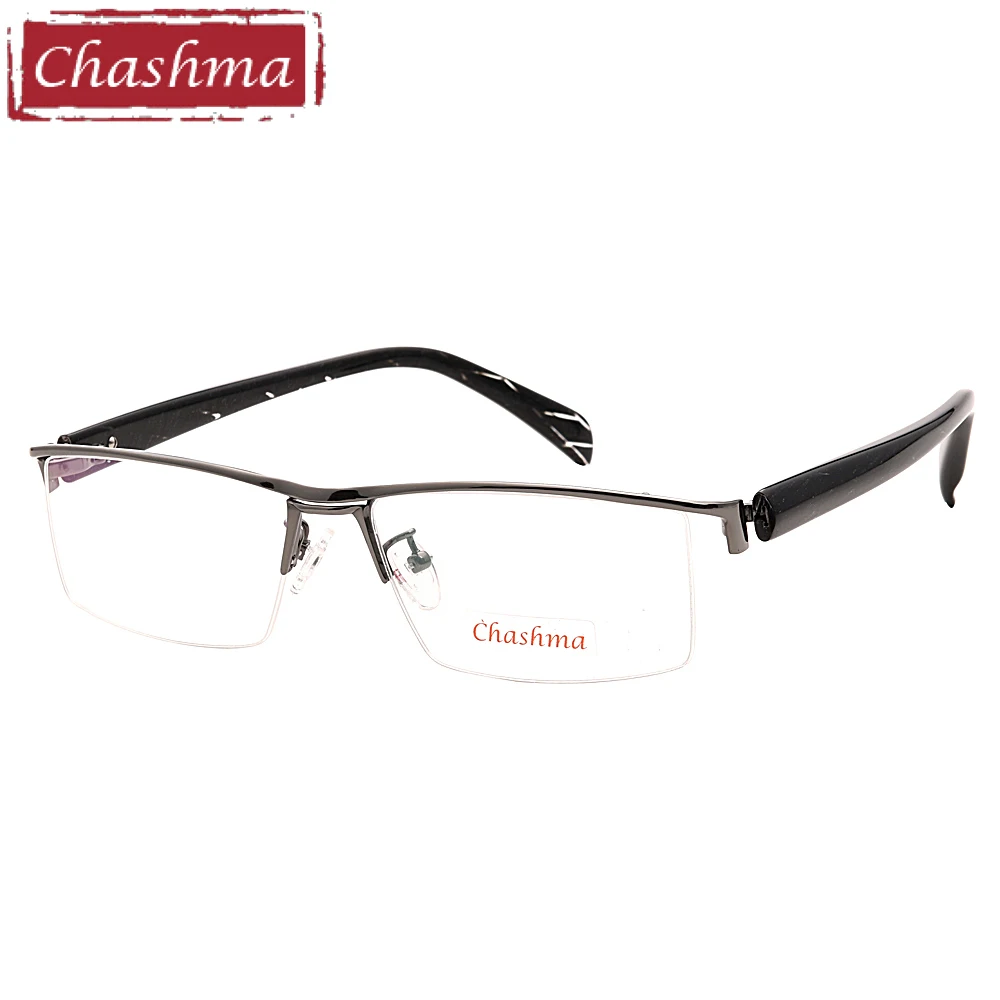 Chashma Brand Sport Style Semi Frame Pure Titanium Frame Acetate Temple
