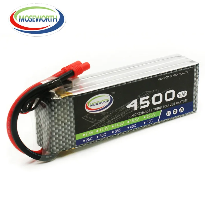 MOSEWORTH RC Lipo Батарея 4S 14 8 V 30C 4500mAh литиево полимерная батарея для дистанционно
