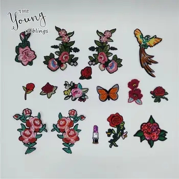 

Fashion style Hot melt adhesive Applique Embroidery patches stripes Badges DIY Sewing Clothing Accessories 1pcs sell C5438-C5454