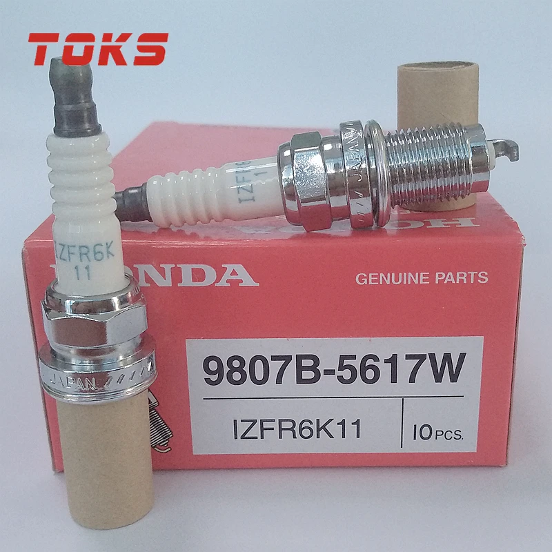 

TOKS IZFR6K11 9807B-5617W Spark Plug for Honda Accord CRV Legend 9807B-5617W 12290-PND-A01 6pcs Car Candle