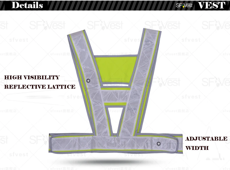 SFVest защитный светоотражающий жилет ПВХ кристаллическая решетка логотип печать логотип можно напечатать жилет дорожного рабочего со светоотражающими