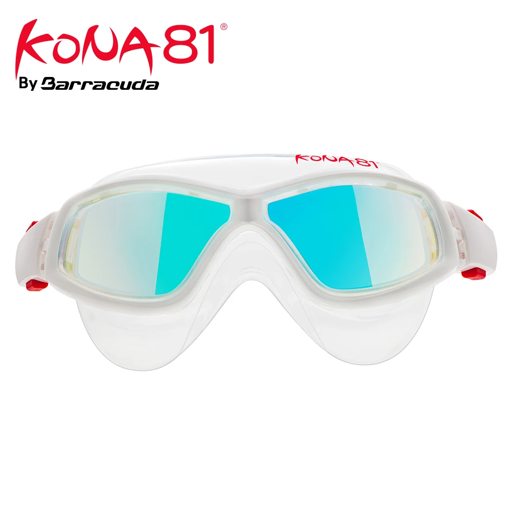 Barracuda KONA81 очки для плавания K934 зеркальные изогнутые линзы противотуманные УФ-Защита Триатлон для взрослых#93410