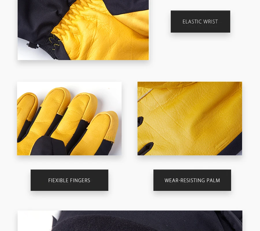OZERO новые мужские рабочие перчатки сварочные рабочие перчатки из натуральной кожи износостойкие нейлоновые водонепроницаемые ТПУ Перчатки 9008