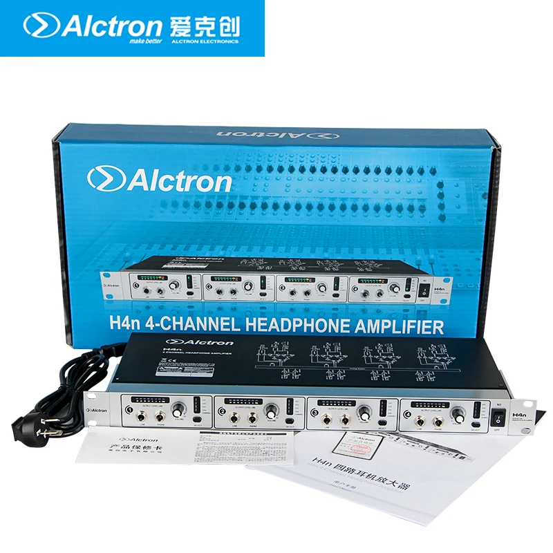 Alctron H4N высокомощный 4 канальный усилитель для наушников стерео аудио наушники
