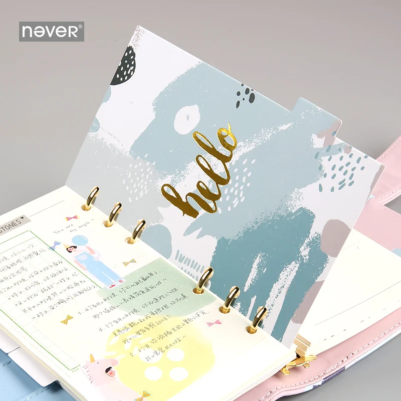 Notever Memphis серии notebook s и Journals индексные страницы планировщик разделители для Filofax спиральная тетрадь школьные и офисные принадлежности