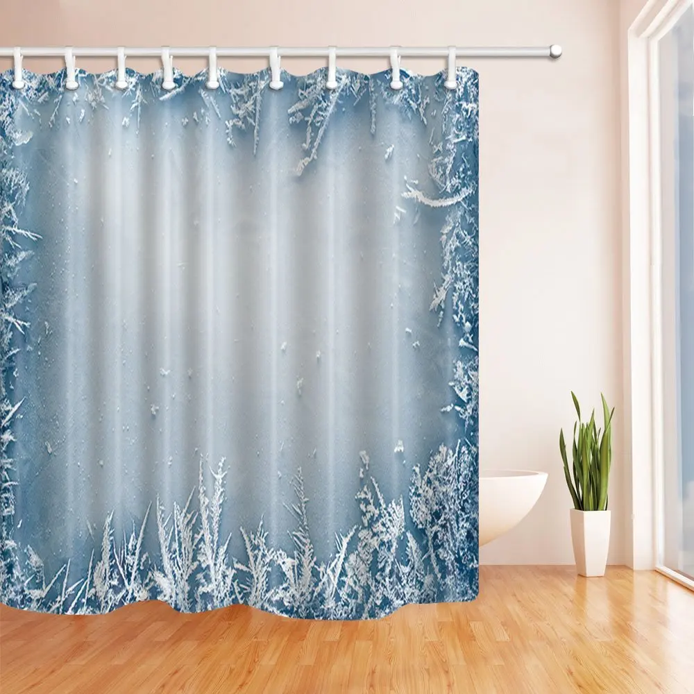 Christmas Decor, Frost Crystal Border on Ice, Mildew Resistant