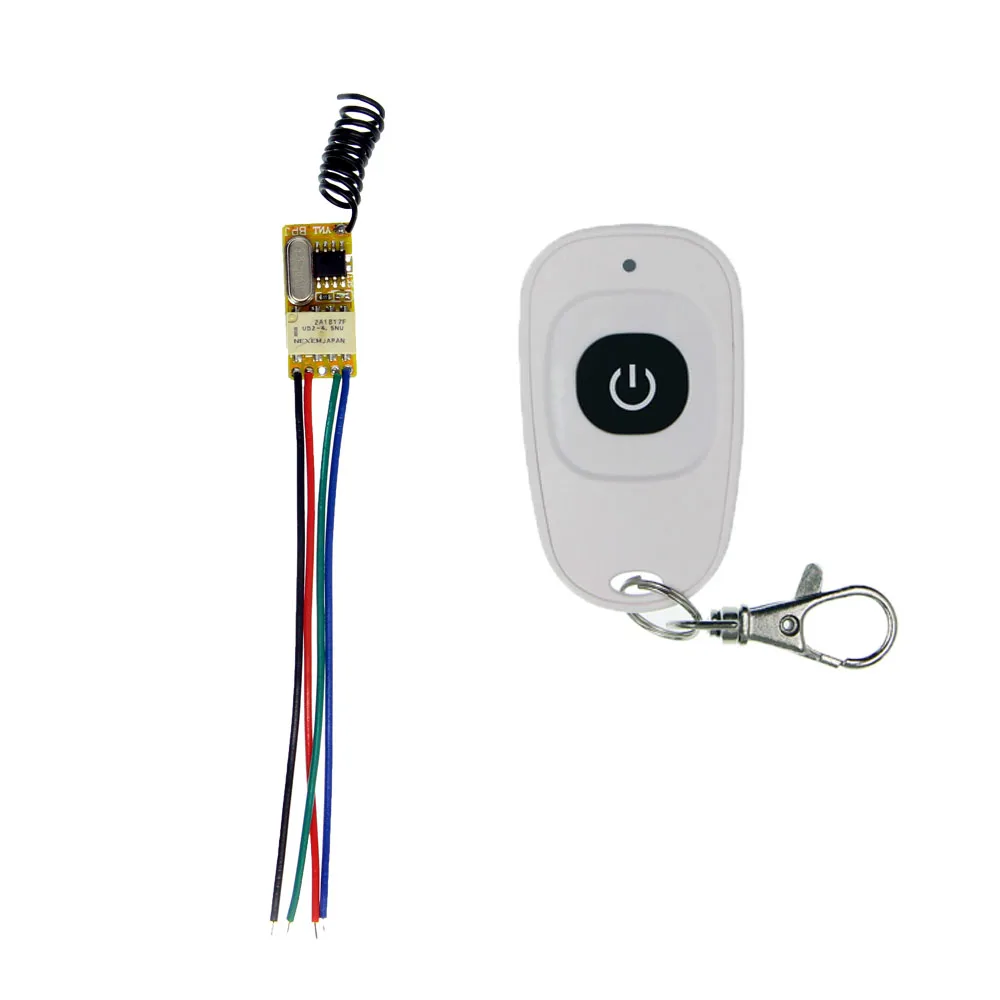 

DC 3.6V 3.7V 4.2V 5V 6V 7.4V 8.4V 9V 12V Door Access Openner Button Remote Control Switch,315 / 433 MHz