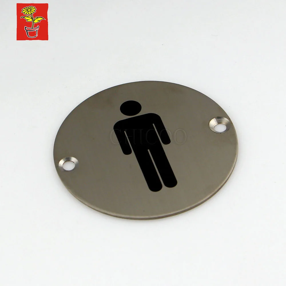 Hi-Q стальные дверные таблички со знаками Туалетная табличка мужские знаки из нержавеющей стали дверные таблички офисные WC пластины знак на дверь проекты оборудования