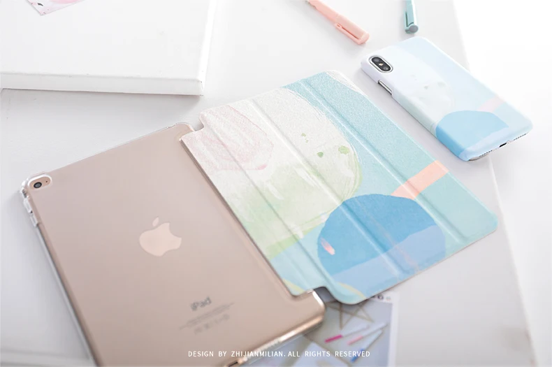 Арт Краски Чехол-книжка на магнитной застежке Чехол для iPad Pro 9,7 11 air 10,5 12,9 10,2 Мини-Платье на возраст 2, 3, 4, 5, планшет чехол для нового iPad 9,7