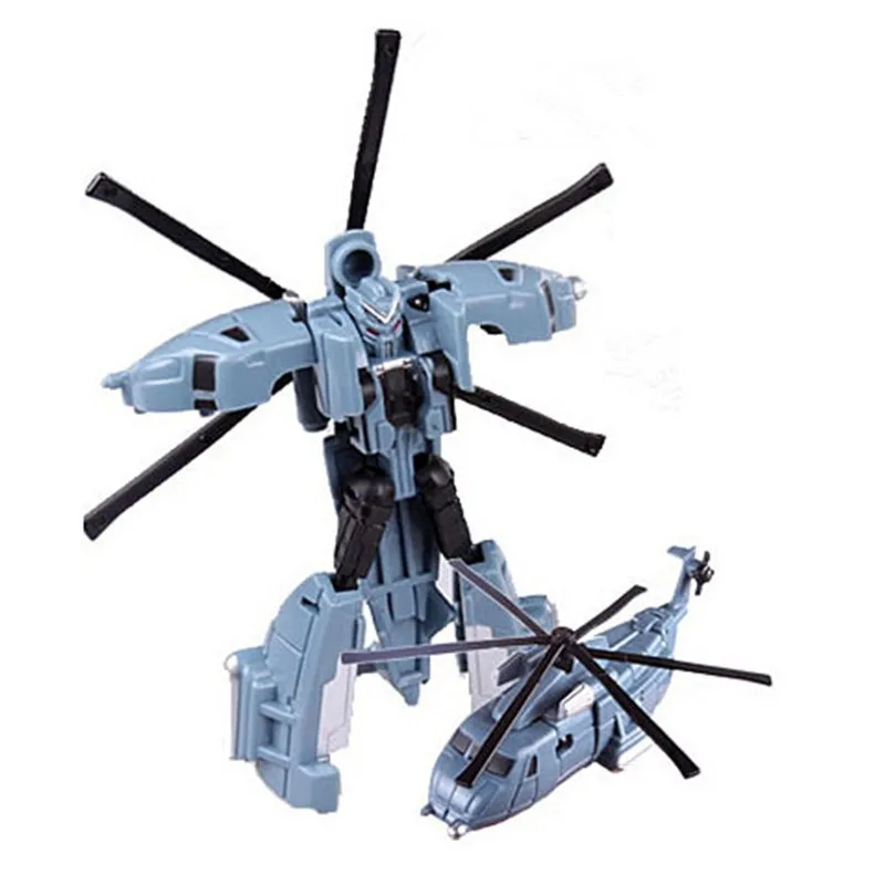 7 Pcs/set New Arrival Mini Classic Transformation Plastic Robot Cars Action & Toy Figures Kids Education Toy Xmas Gifts