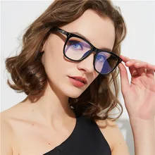 Anti Blue Ray Square Glasses Frame Women Men Transparent Optical Eyewear Vintage Blue Light Blocking Glasses Computer Goggle