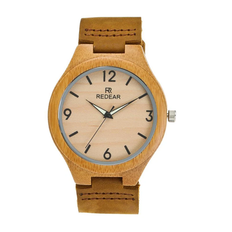 Деревянные парные часы кожаный ремешок женские часы с цифровой поверхностью кварцевые наручные часы Бесплатная доставка Распродажа