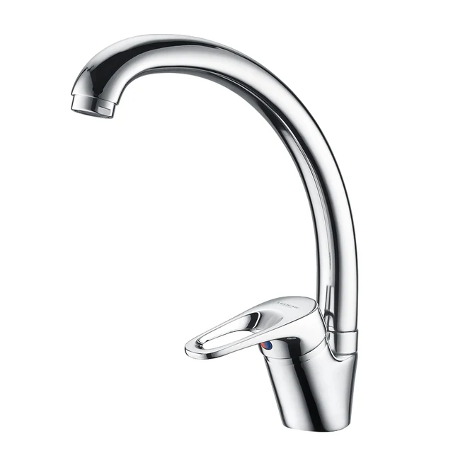 LEDEME Kitchen Faucet Bend Pipe 360 Degree Rotation with Water