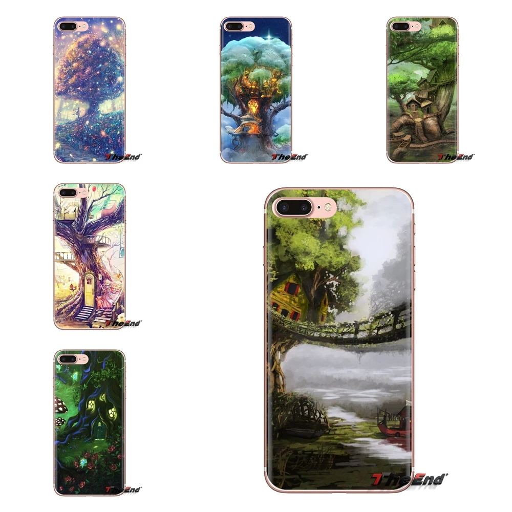 Мягкий прозрачный чехол для Xiaomi Mi4 Mi5 Mi5S Mi6 Mi A1 A2 5X 6X 8 9 Lite SE Pro Max Mix 2 3 2S Magic Tree House anime |