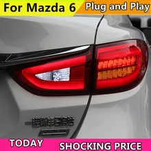Автомобильный стильный задний светильник чехол для Mazda 6 Atenza Sedan задний светильник s светодиодный задний фонарь DRL+ тормоз+ Парк+ сигнальный светильник