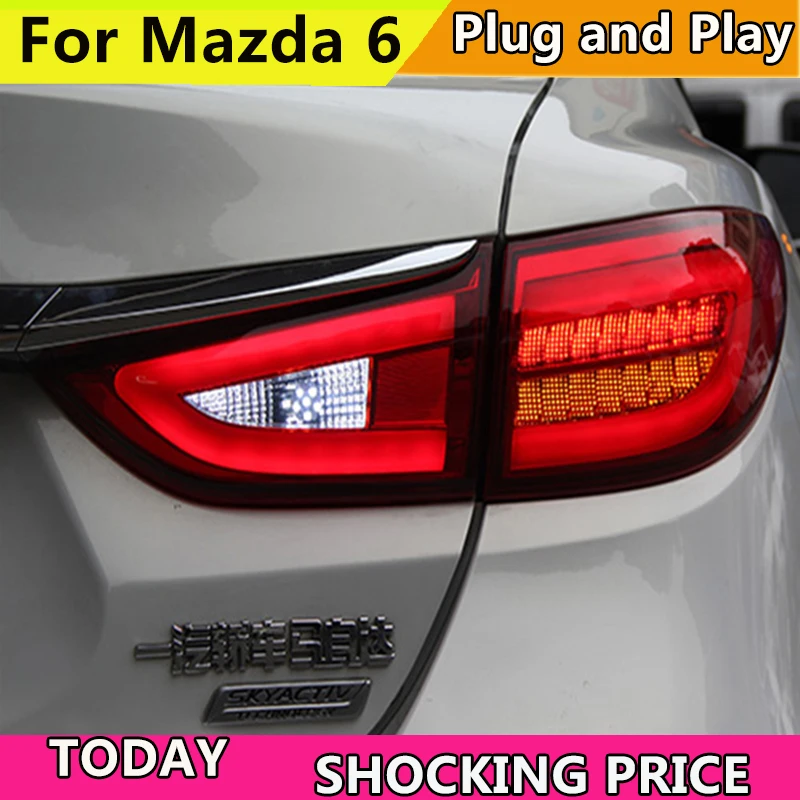 Автомобильный Стайлинг задний фонарь светильник чехол для Mazda 6 Atenza седан 2014 2015