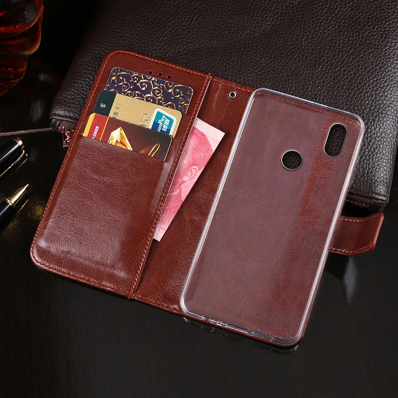 Роскошные Винтаж из искусственной кожи флип чехол Для Doogee BL5500 Lite бумажник Kickstand