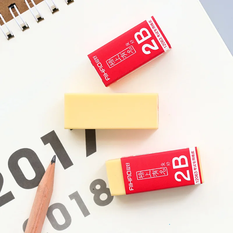 1pc cute kawaii yellow erasers for kids school office supplies gift