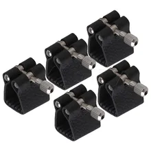 Yibuy черная PU кожаная Лигатура застежка мундштука для сопрано саксофон