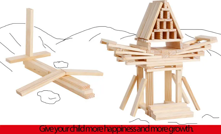 Деревянные 100 деталей, строительные модели, строительные блоки, детская интеллектуальная головоломка, ворсовые строительные блоки, Игрушки для раннего образования