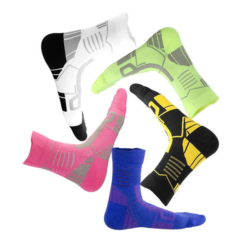

Adults Breathable Comfortable Basketball Football Socks Outdoor Sports Cycling Running Equipment calcetines ciclismo hombre