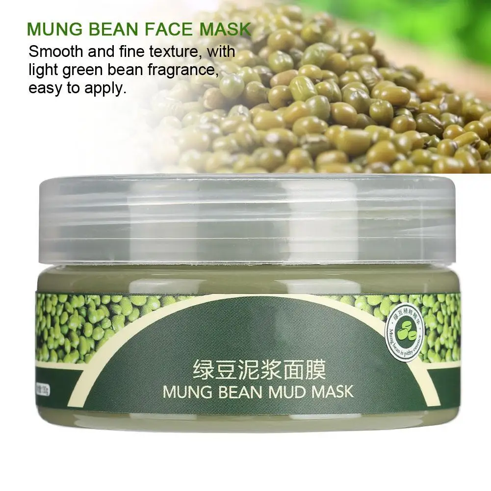 130 г Mung Bean Mud маска для лица контроль жирности сужение пор уменьшение тонких линий маска для лица Уход за лицом