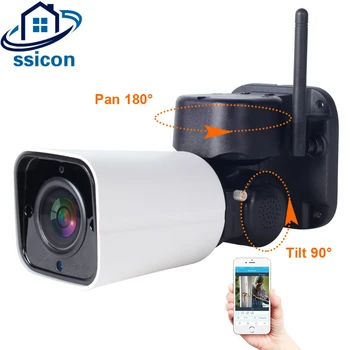 

SSICON 2MP Waterproof Outdoor WIFI Camera Two Ways Audio Bullet Security Wireless PTZ IP Camera Support 128G TF Card