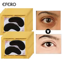 10 шт. = 5 упаковок черная Хрустальная маска для глаз уход за кожей глаз патчи удалить темный круг сумки для глаз колодки увлажняющий крем