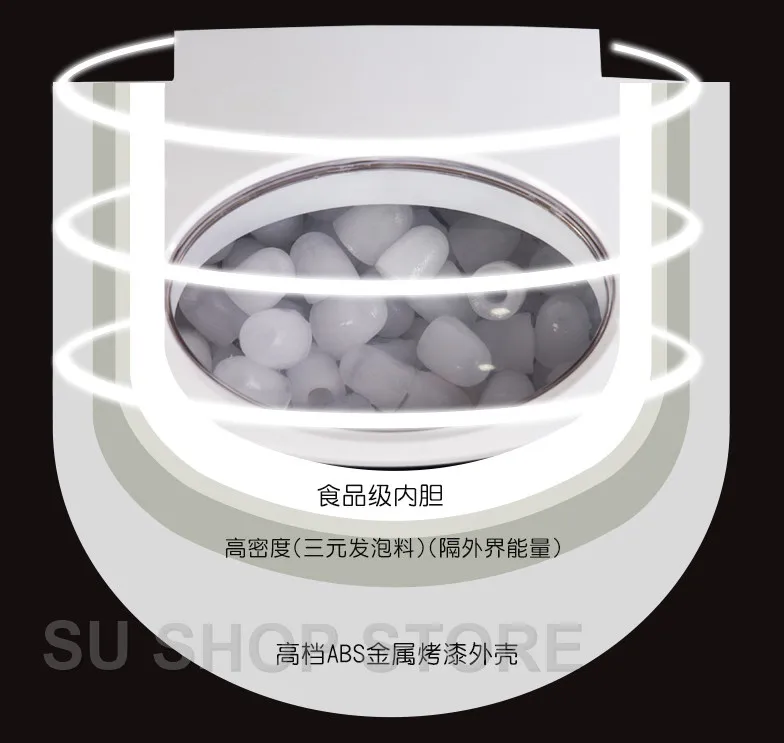 Commercial Automatic Ice Maker Electric Bullet Round Block Ice Cube Making Machine 15kg/24H Small Bar Coffee Teamilk Shop