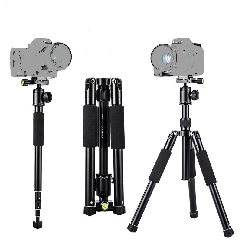 

High quality Aluminum Alloy Professional Tripod with monopod+360 rotation horizontal Ball head for Cameras DSLR Canon Sony Nikon