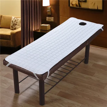 

Beauty salon non-slip mattress sheet linens cotton spa massage bed sheets with holes body care dedicated solid fitted sheet #a