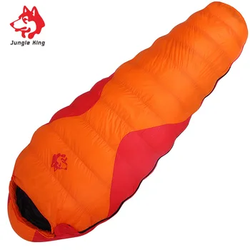 Jungle King Winter explosion ultra-light adult outdoor 800g down sleeping bag thickening can be stitching camping -25 degrees 1