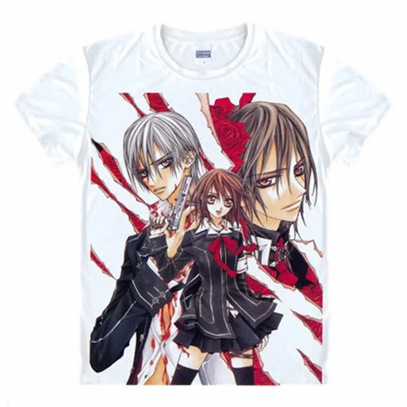 Футболка рыцаря вампира для женщин и мужчин, футболка для косплея Kurosu Yuki Kiryu Zero Kuran Kaname, футболка унисекс, летняя футболка с аниме