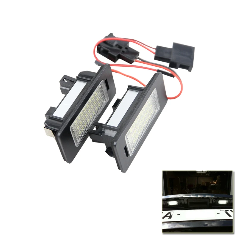 Rear Registration Plate Light Bulb with decoders LED Number License