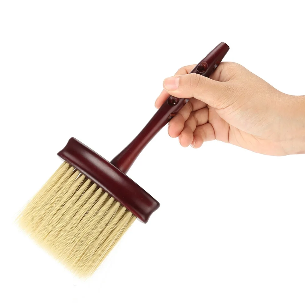 Совершенно парикмахерский салон шеи лицо Дастер расческа Мужская кисть для бритья Парикмахерские стрижки волос расческа волос аксессуары для укладки