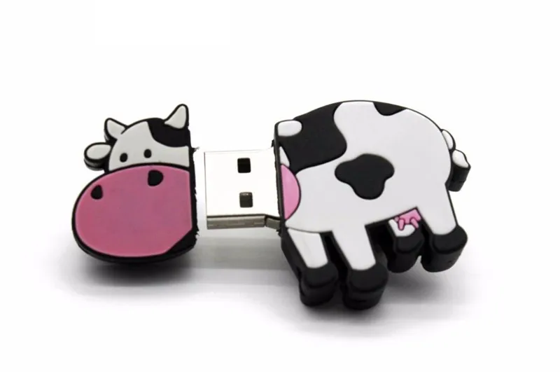 JASTER милый USB флеш-накопитель, Мини карта памяти из молочной коровы, USB флеш-накопитель, 4 ГБ, 16 ГБ, 32 ГБ, 64 ГБ, флешка, USB 2,0, свадебные подарки, USB