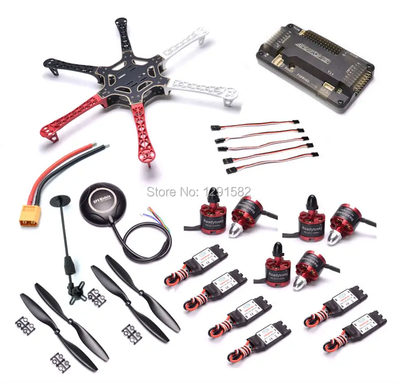 

F550 PCB Frame Kit APM2.6 side pin flight controller 2212 920KV Brushless Motor 30A Simonk ESC 7M / M8N GPS for F450 Quadcopter