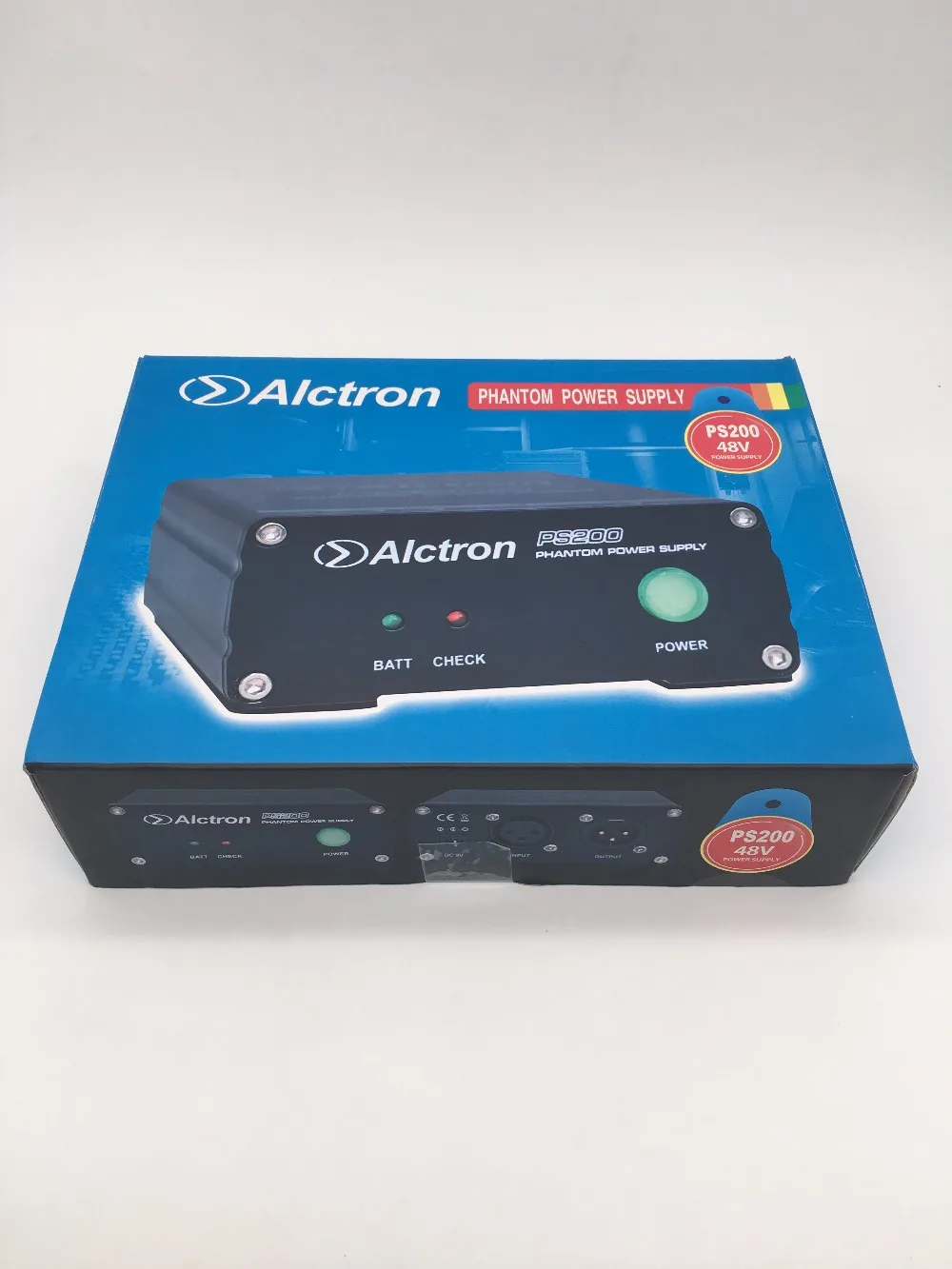 Alctron PS200 портативный 48В Питание для конденсаторный микрофон, как с точки зрения 9В батареи или 9V DC адаптер