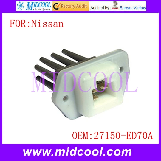 New Air Conditioning Blower Motor Resistor use OE NO. 27150 ED70A